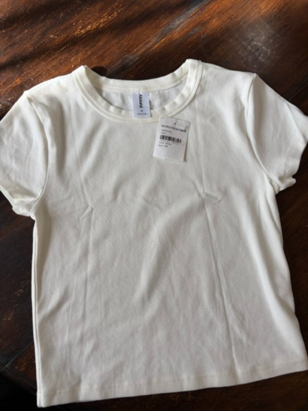 Cute White Short Sleeve Baby Tee — NWT